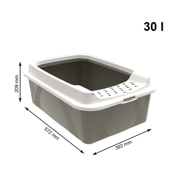 Macskatoalett 57,2x39,3 cm Eco Bonnie - Rotho-image-1