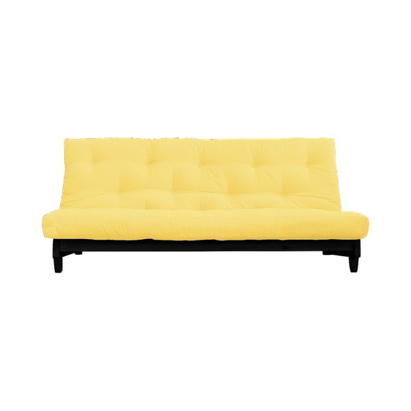 Fresh Black/Yellow halványsárga kinyitható kanapé - Karup Design