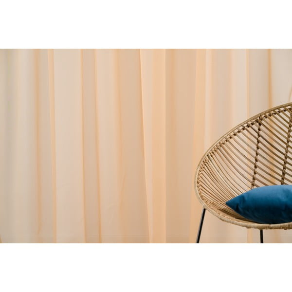 Narancssárga átlátszó függöny 300x260 cm Voile – Mendola Fabrics-image-1