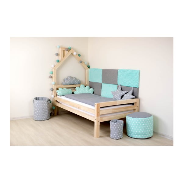 4 darab fehér ágyláb borovi fenyőből, magasság 20 cm - Benlemi-image-1