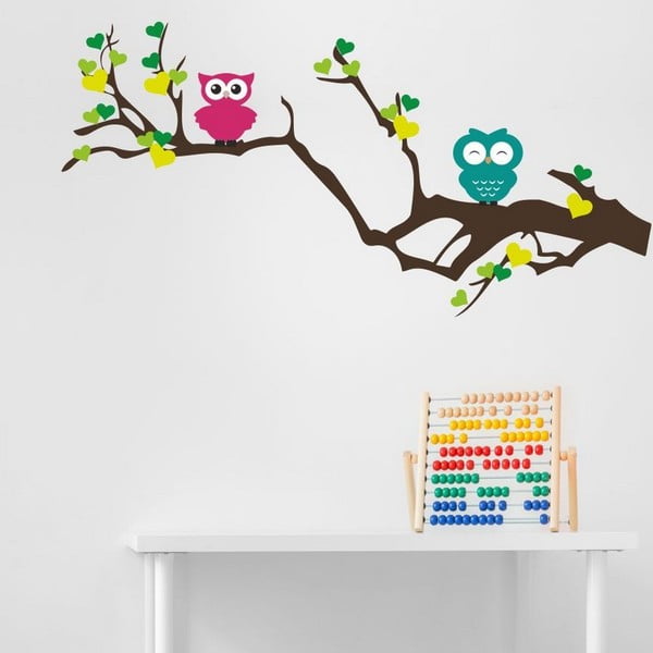 Owl Tree dekor falmatrica