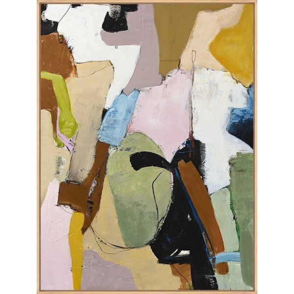 Nyomtatott keretezett vászon kép kézzel festett részletekkel 93x117 cm Out Of Ordinary – Malerifabrikken