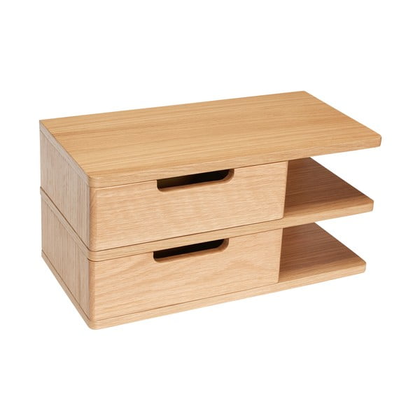 Natúr színű függő éjjeliszekrény tölgyfa dekorral Öppen – Hübsch-image-3