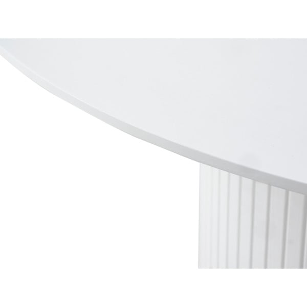 Kerek bővíthető étkezőasztal hosszabbító asztallappal ø 120 cm Nola – Unique Furniture-image-4