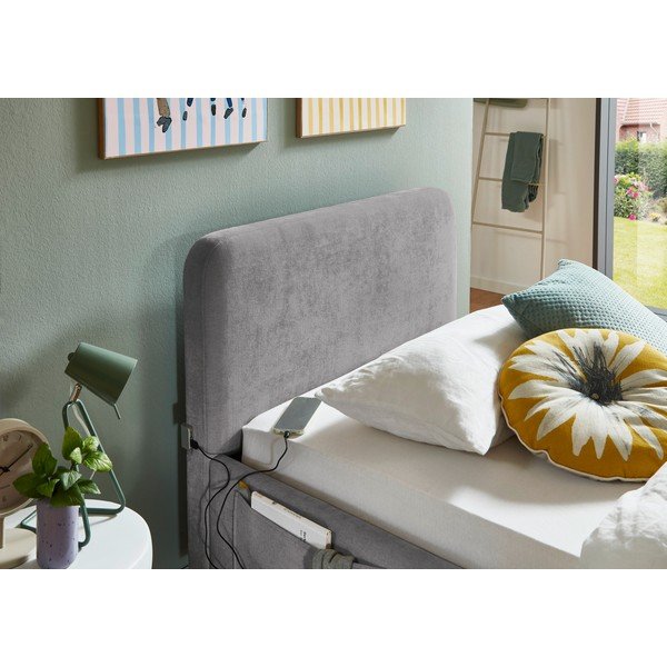 Szürke gyerekágy ágyrács nélkül 90x200 cm Cosy – Meise Möbel-image-2