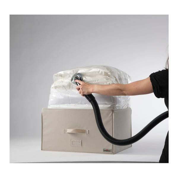 Világos bézs vákuumos tárolódoboz, szélesség 55 cm - Compactor-image-2