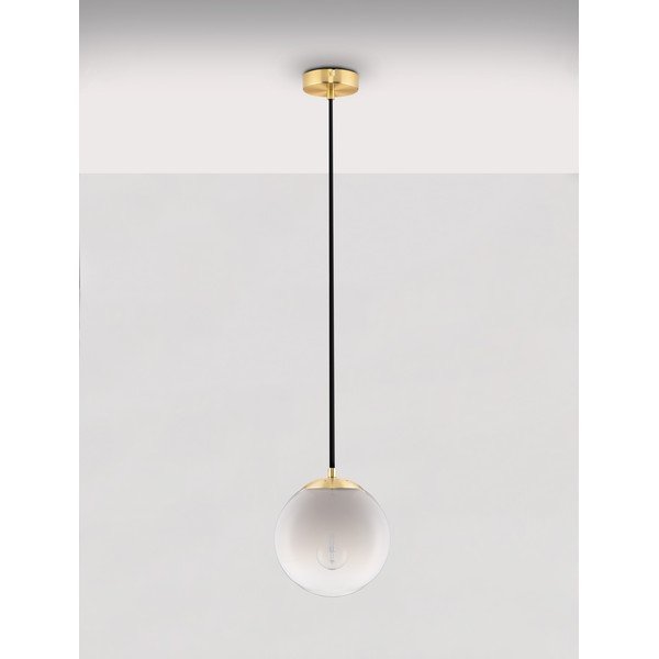 Fehér-aranyszínű üveg függőlámpa ø 20 cm Vita – Nova Luce-image-4
