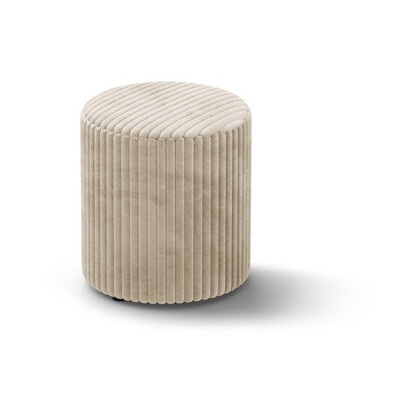 Bézs kordbársony puff Dia – Micadoni 