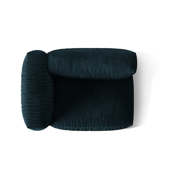 Sötétkék bársony kanapé modul (bal oldali) Martina – Micadoni -image-3