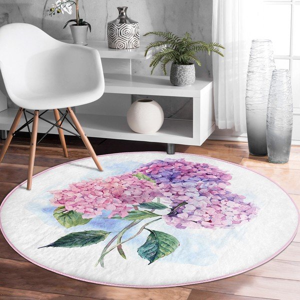 Mosható-robotporszívóval tisztítható kerek szőnyeg ø 100 cm Comfort – Mila Home-image-1