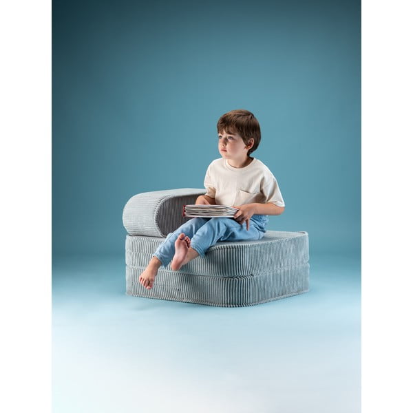 Mentazöld kordbársony gyerek fotel Flip – Wigiwama-image-3