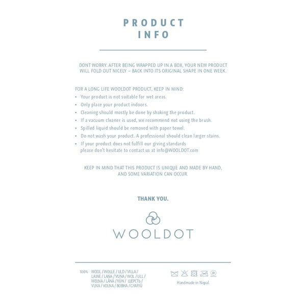 Braider Coaster antracit kötött gyapjúalátét, 20 x 20 cm - Wooldot-image-4