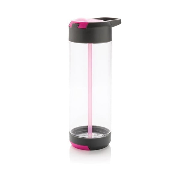 Rózsaszín palack telefontartóval, 700 ml - XD Design