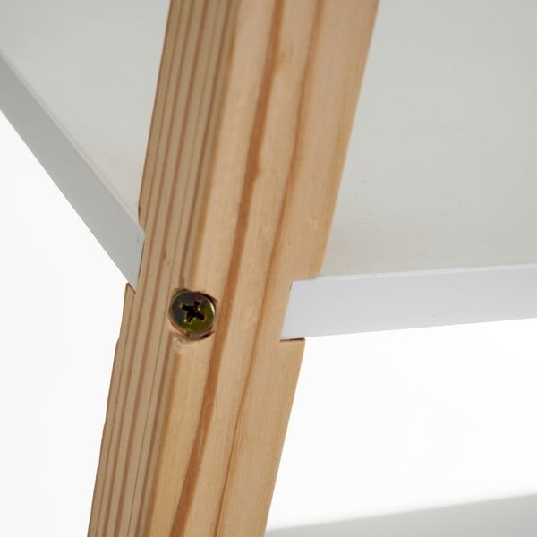 Fehér gyerek könyvespolc 60x106,5 cm – Casa Selección-image-1