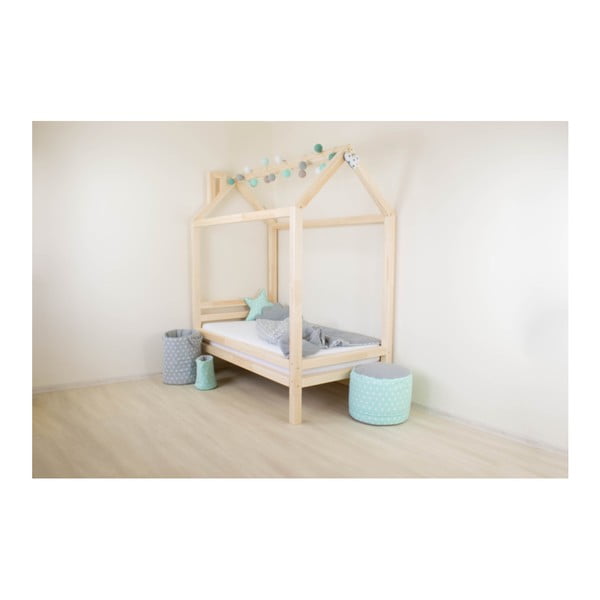 4 darab fehér ágyláb borovi fenyőből, magasság 20 cm - Benlemi-image-3