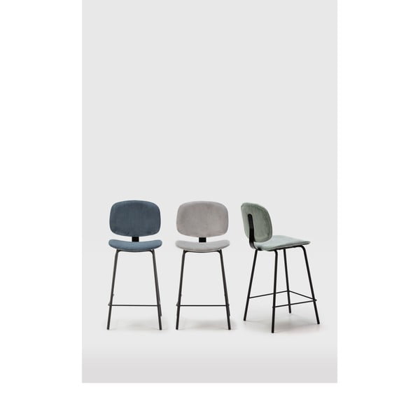 Kék bárszék szett 2 db-os (ülésmagasság 66 cm) Arus – Marckeric-image-1