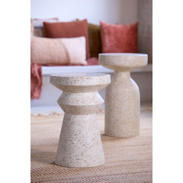 Terrazzo cement kerek tárolóasztal ø 32 cm Sella – Light & Living-image-2