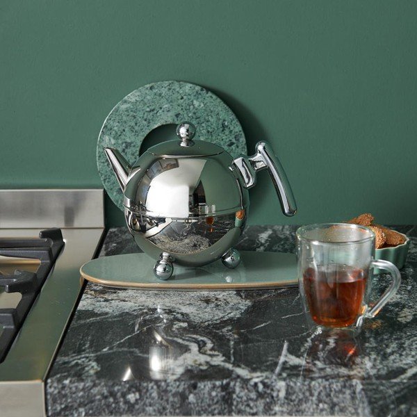 Ezüstszínű rozsdamentes acél teáskanna 1,5 l Bella Ronde – Bredemeijer-image-1