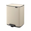 Bézs acél pedálos szemetes 12 l Bo – Brabantia