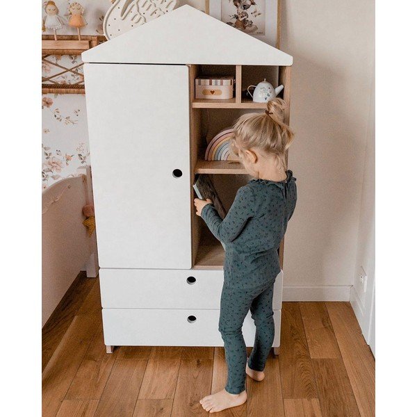 Amsterdam West fehér gyerek szekrény - BELLAMY-image-4