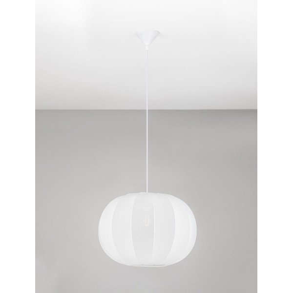 Matt fehér textil függőlámpa ø 50 cm Delina – Nova Luce-image-4