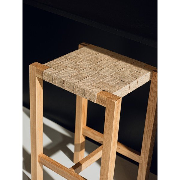 Natúr színű tölgyfa bárszék (ülésmagasság 68 cm) Toli – noo.ma-image-4