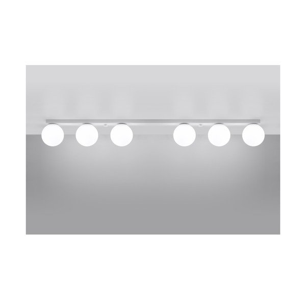 Fehér mennyezeti lámpa üveg búrával ø 12 cm Umerta – Sollux-image-2