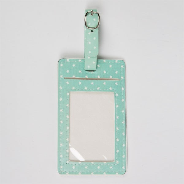 Flamingo kék bőröndcímke - Sass & Belle-image-1