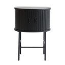 Fekete éjjeliszekrény Nola – Unique Furniture