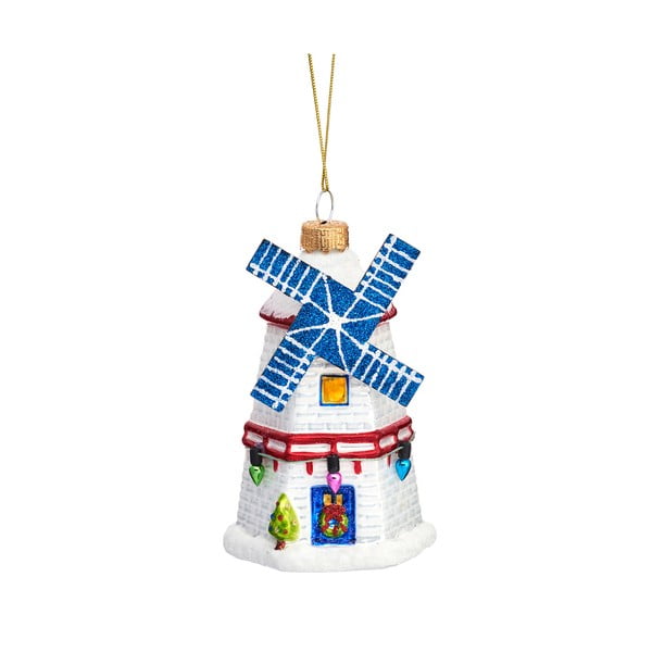 Üveg karácsonyfadísz Windmill – Sass & Belle
