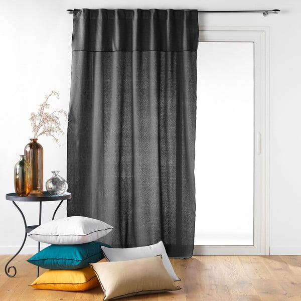 Antracitszürke függöny 140x240 cm Mistraline – douceur d'intérieur-image-3