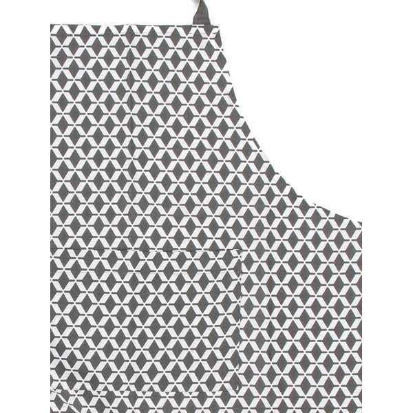 Square szürke pamut konyhai kötény - Tiseco Home Studio-image-2