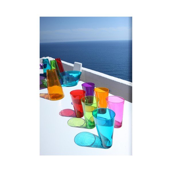 Ponza 3 db-os kézzel készített lila pohárkészlet, 300 ml - Surdic-image-1