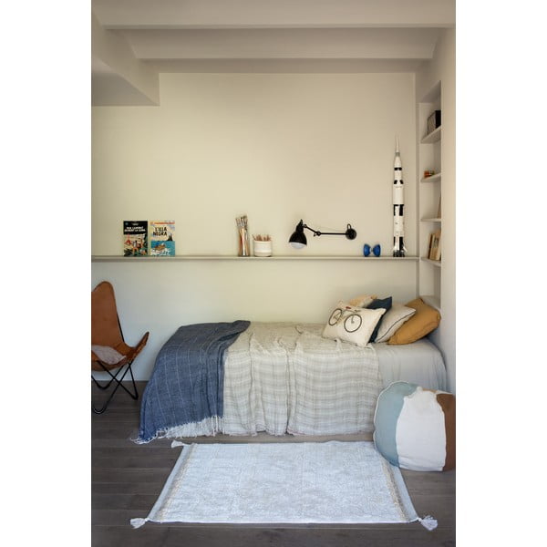 Krémszínű mosható kézi szövésű pamut szőnyeg 120x160 cm Bloom Natural – Lorena Canals-image-4