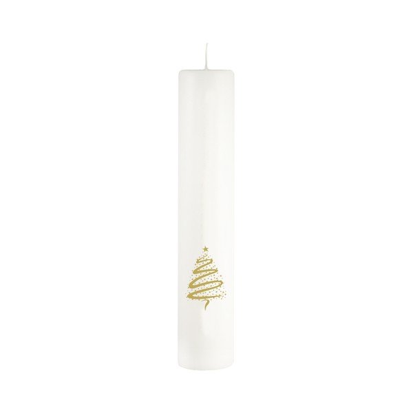 Fehér számos adventi gyertya, égési idő 70 óra - Unipar-image-1