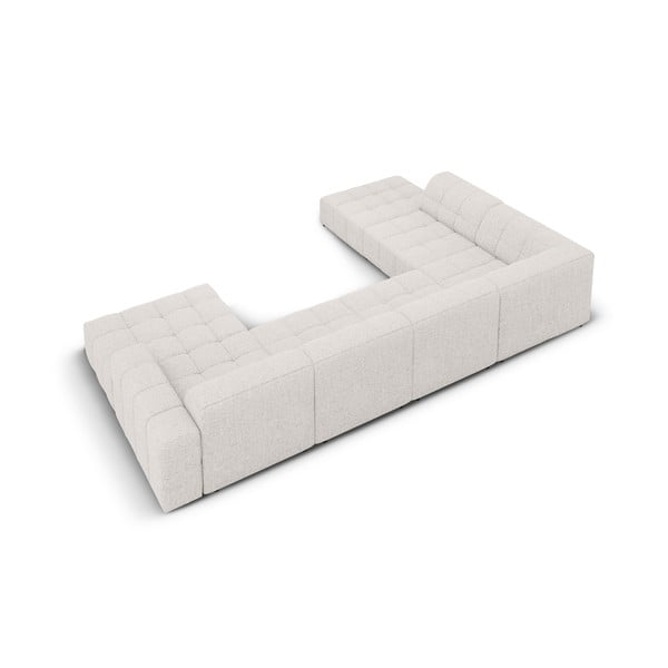 Világosszürke sarokkanapé (bal oldali-U alakú) Chicago – Cosmopolitan Design-image-4