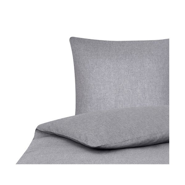 Cashmere szürke kasmír egyszemélyes ágynemű, 155 x 220 cm - Westwing Collection-image-2