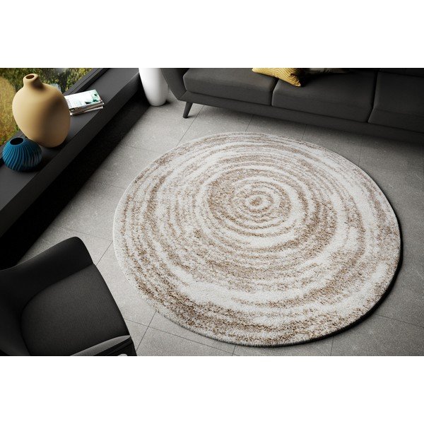 Essential Alfie bézs szőnyeg, ø 160 cm - Mint Rugs-image-1
