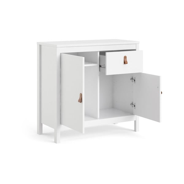 Fehér alacsony komód 82x80 cm Madrid – Tvilum-image-3