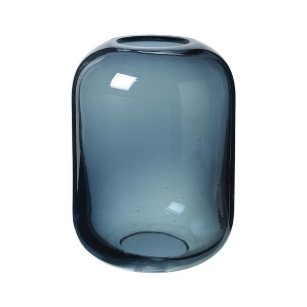 Bright kék üvegváza, magasság 21,5 cm - Blomus