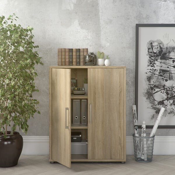 Natúr színű bútorelem - ajtó tölgyfa dekorral 84x105 cm Prima – Tvilum-image-1