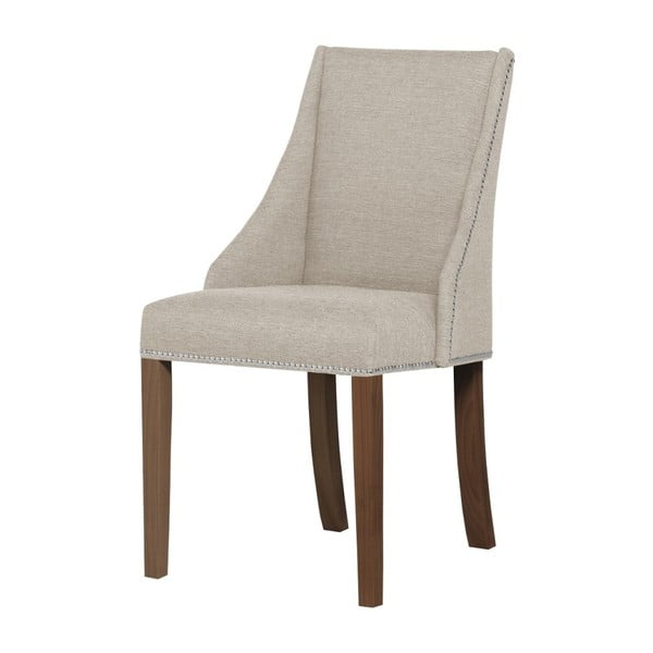 Patchouli krémszínű bükkfa szék, sötétbarna lábakkal - Ted Lapidus Maison