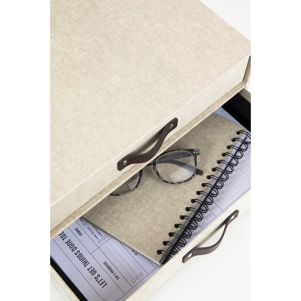 Birger bézs doboz 2 fiókkal - Bigso Box of Sweden-image-2