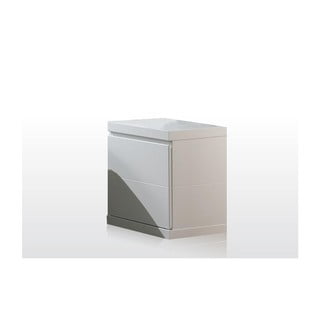 Lara White fehér éjjeliszekrény, szélesség 44 cm - Vipack