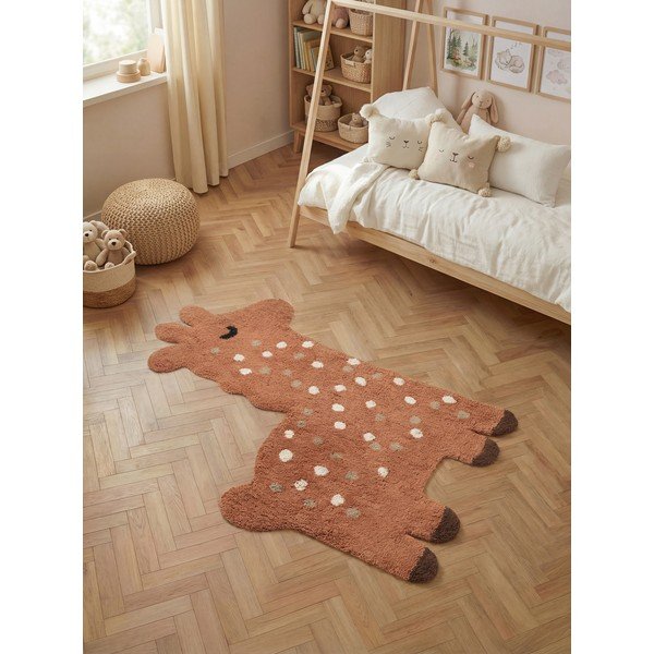 Barna mosható-kézi szövésű pamut gyerek szőnyeg 89x120 cm Snuggle Gino – Hanse Home-image-1