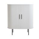 Fehér szekrény tolóajtóval 100x118x40 cm Nola – Unique Furniture