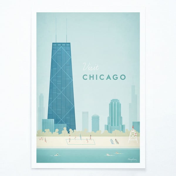 Chicago poszter, A3 - Travelposter