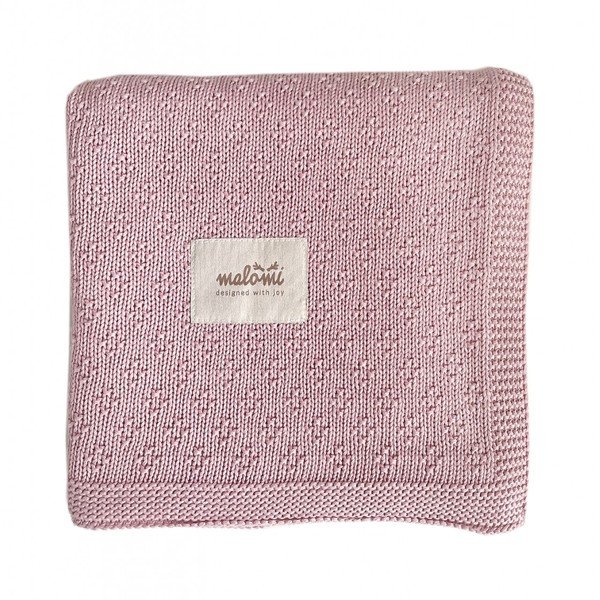 Rózsaszín bambusz gyerek takaró 80x100 cm – Malomi Kids-image-2
