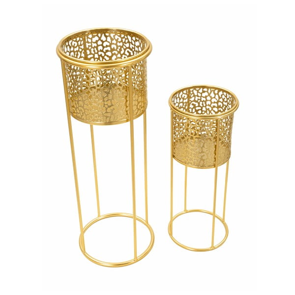 Fém virágtartó állvány szett 2 db-os ø 17 cm (magasság 46 cm) Nat – Mauro Ferretti-image-2