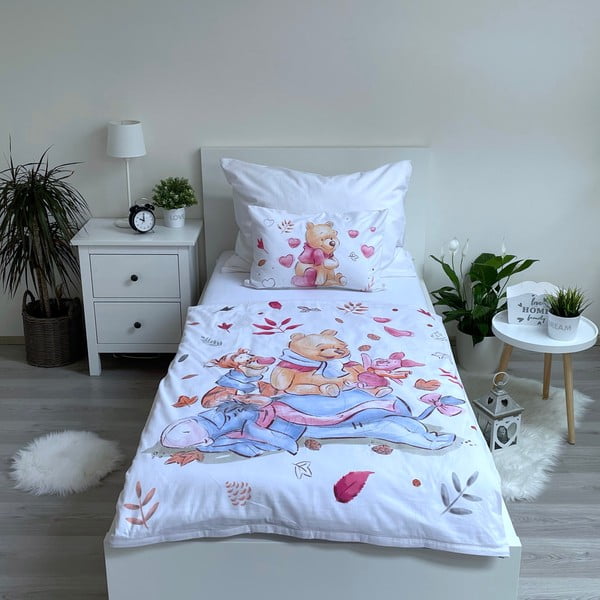 Pamut ágyneműhuzat babaágyhoz 100x135 cm Winnie the Pooh – Jerry Fabrics-image-1
